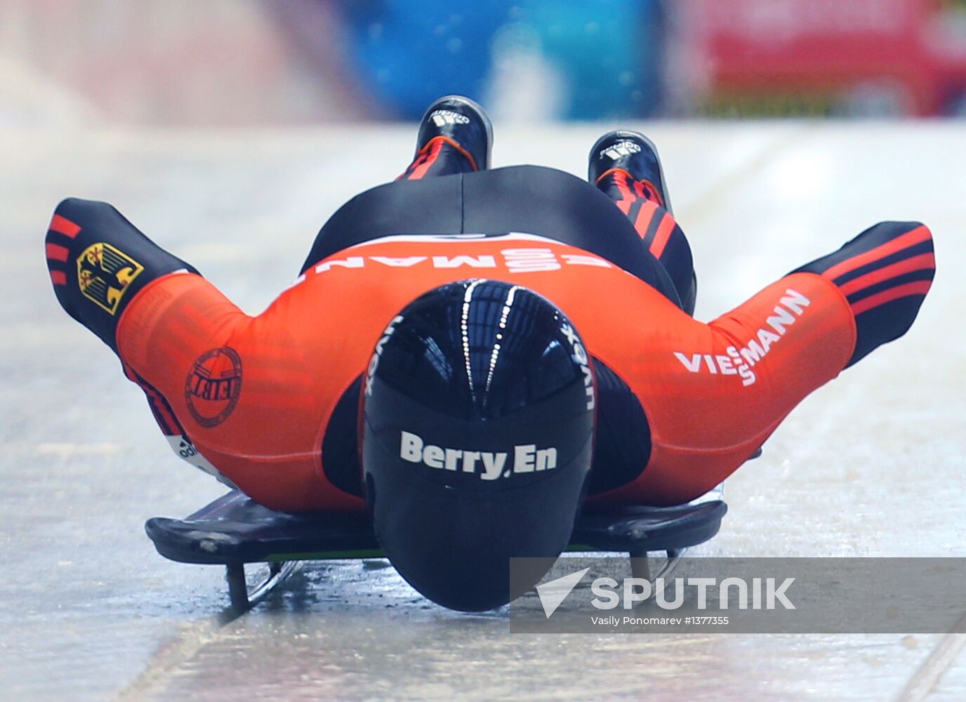 Skeleton. IX World Cup. Test events