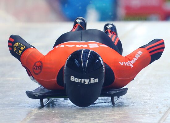 Skeleton. IX World Cup. Test events