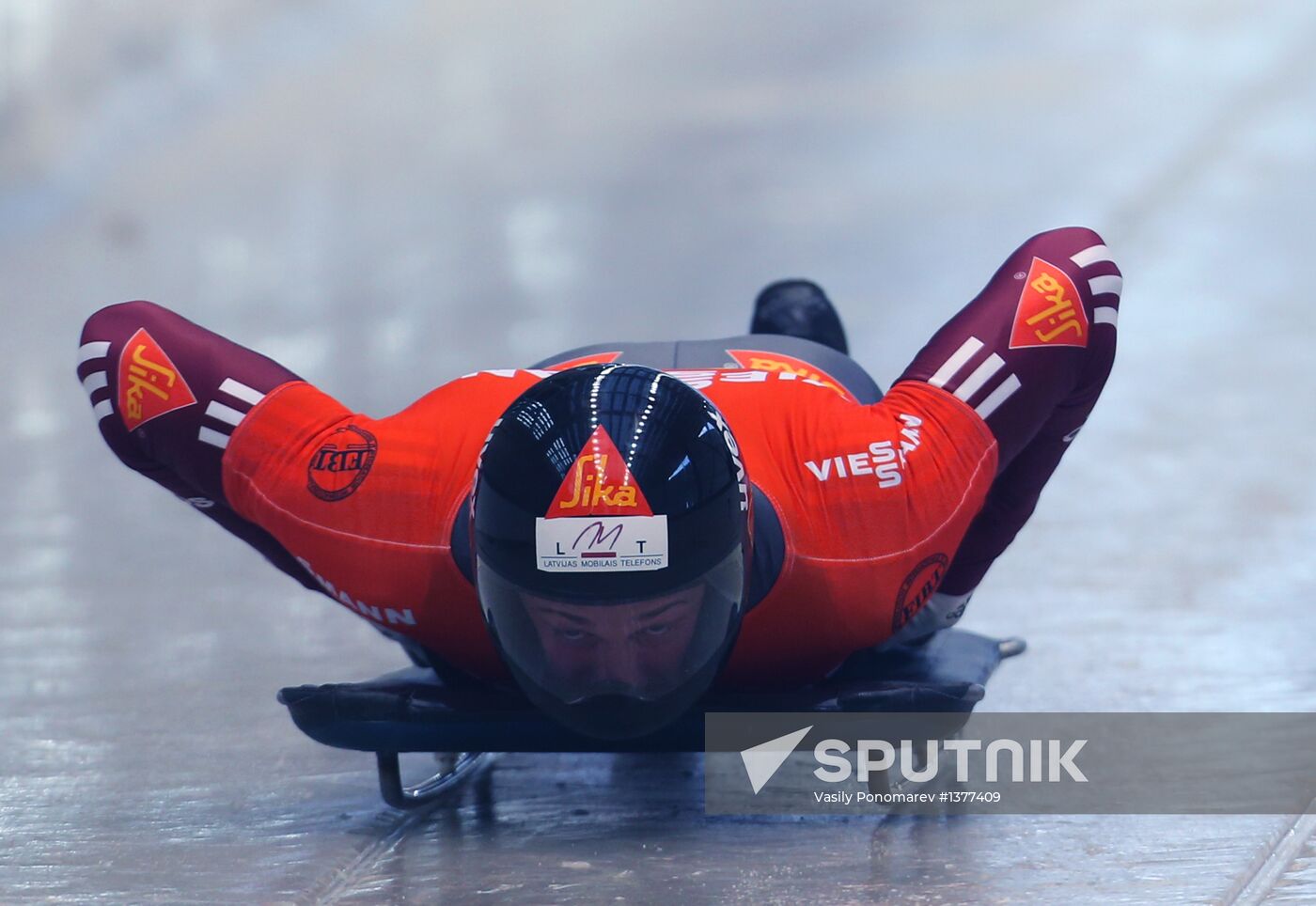Skeleton. IX World Cup. Test events
