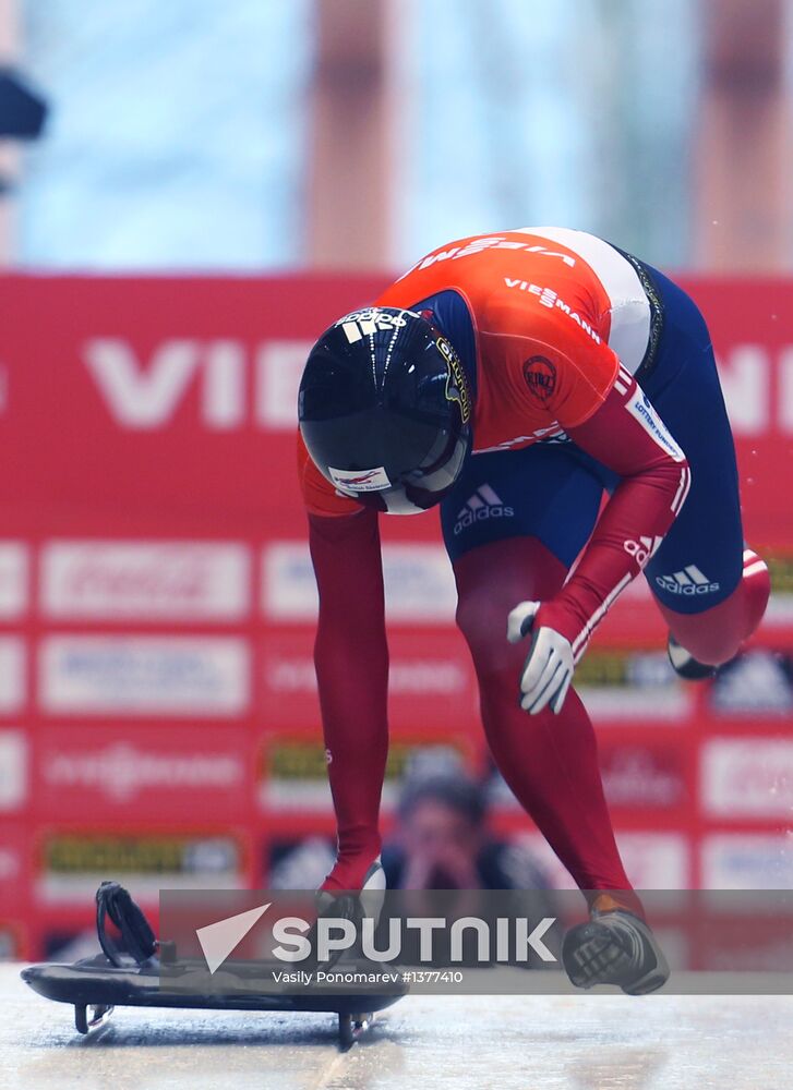 Skeleton. IX World Cup. Test events