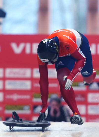 Skeleton. IX World Cup. Test events