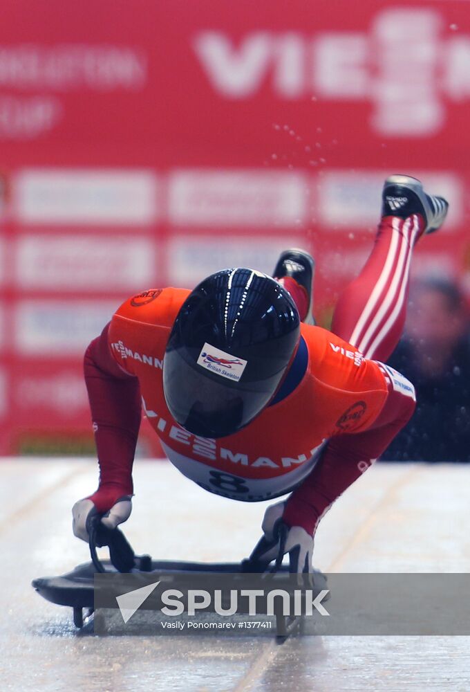 Skeleton. IX World Cup. Test events