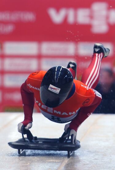 Skeleton. IX World Cup. Test events