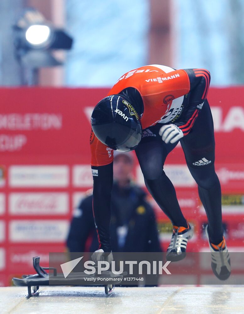 Skeleton. IX World Cup. Test events