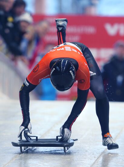 Skeleton. IX World Cup. Test events