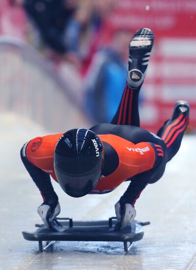 Skeleton. IX World Cup. Test events