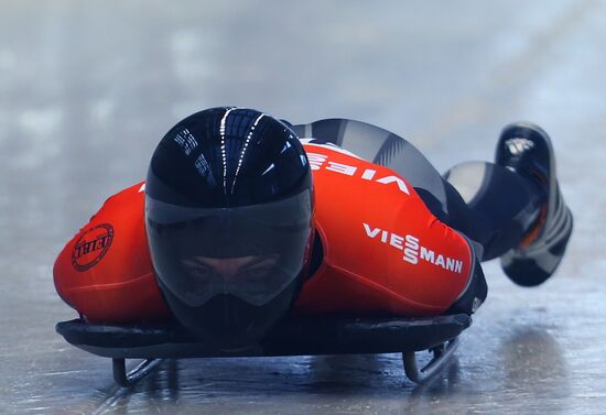 Skeleton. IX World Cup. Test events