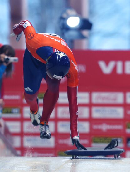 Skeleton. IX World Cup. Test events