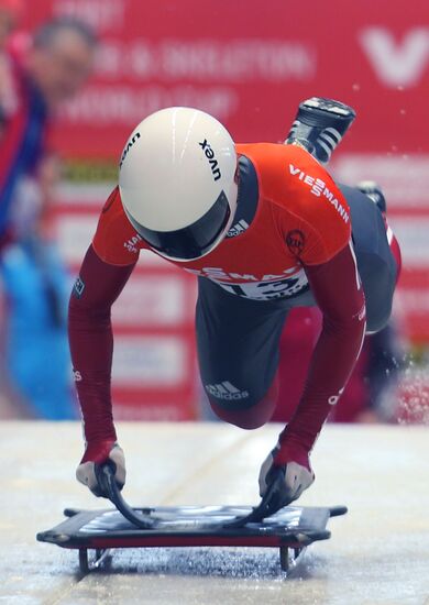 Skeleton. IX World Cup. Test events