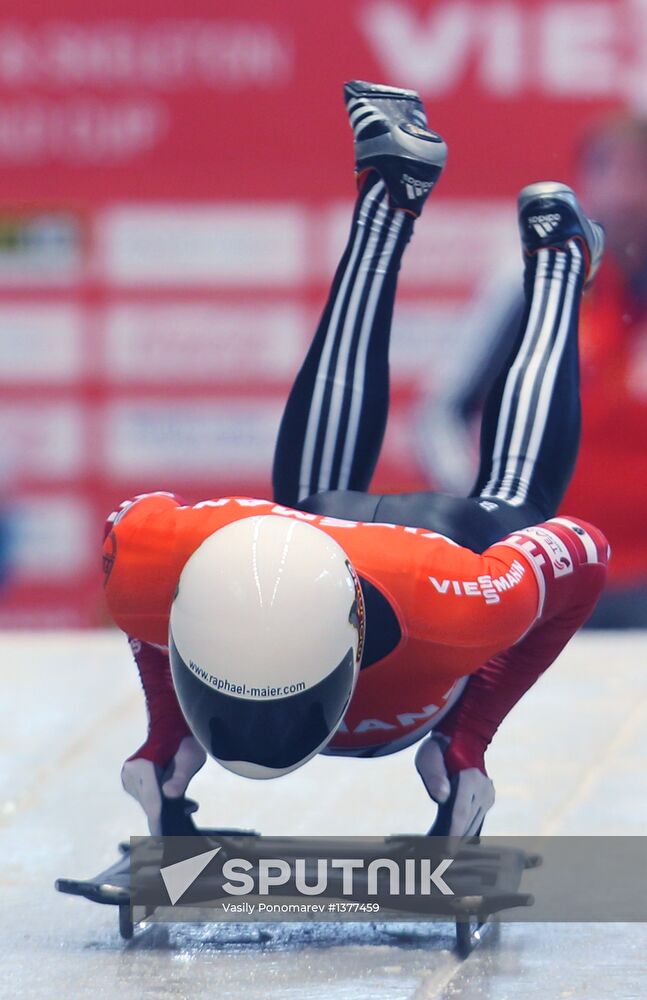 Skeleton. IX World Cup. Test events