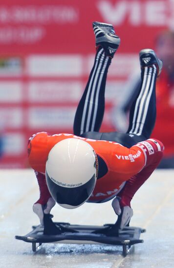 Skeleton. IX World Cup. Test events