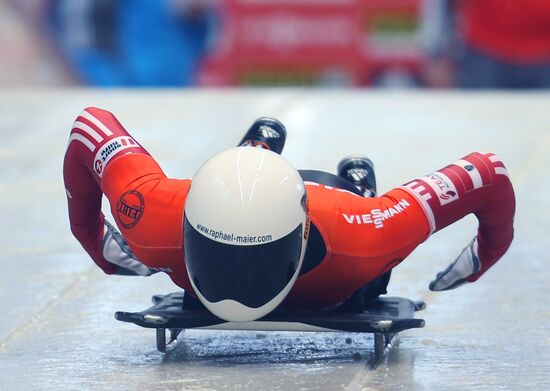 Skeleton. IX World Cup. Test events