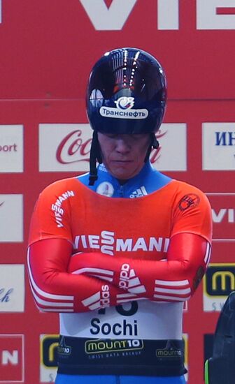Skeleton. IX World Cup. Test events