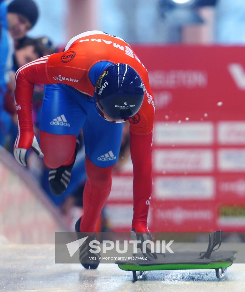 Skeleton. IX World Cup. Test events