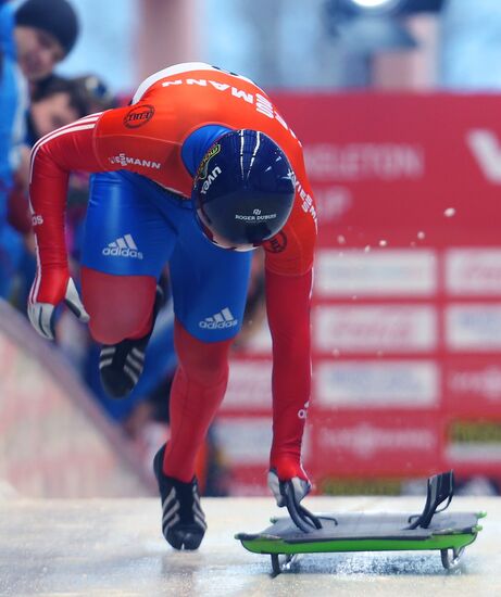 Skeleton. IX World Cup. Test events