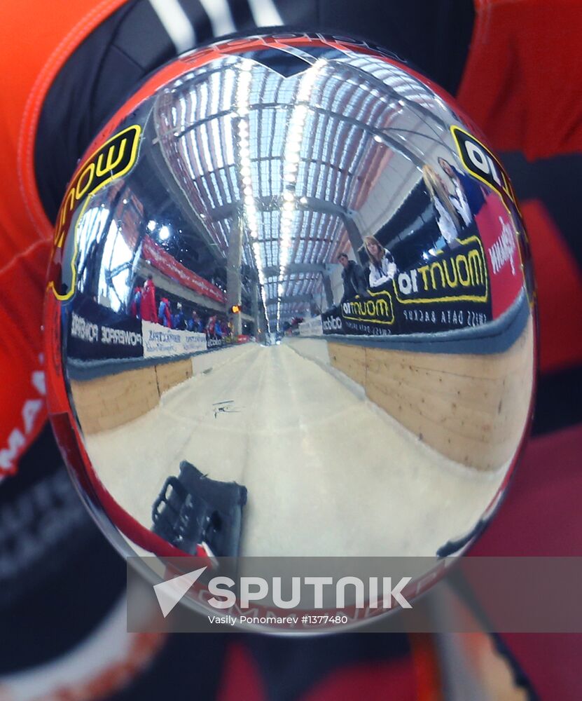 Skeleton. IX World Cup. Test events