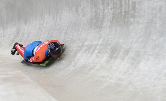 Skeleton. IX World Cup. Test events