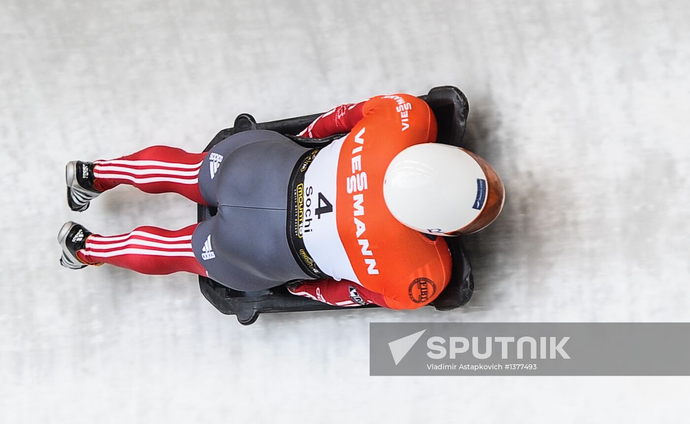Skeleton. IX World Cup. Test events