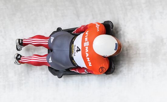 Skeleton. IX World Cup. Test events