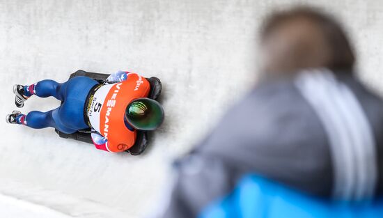 Skeleton. IX World Cup. Test events