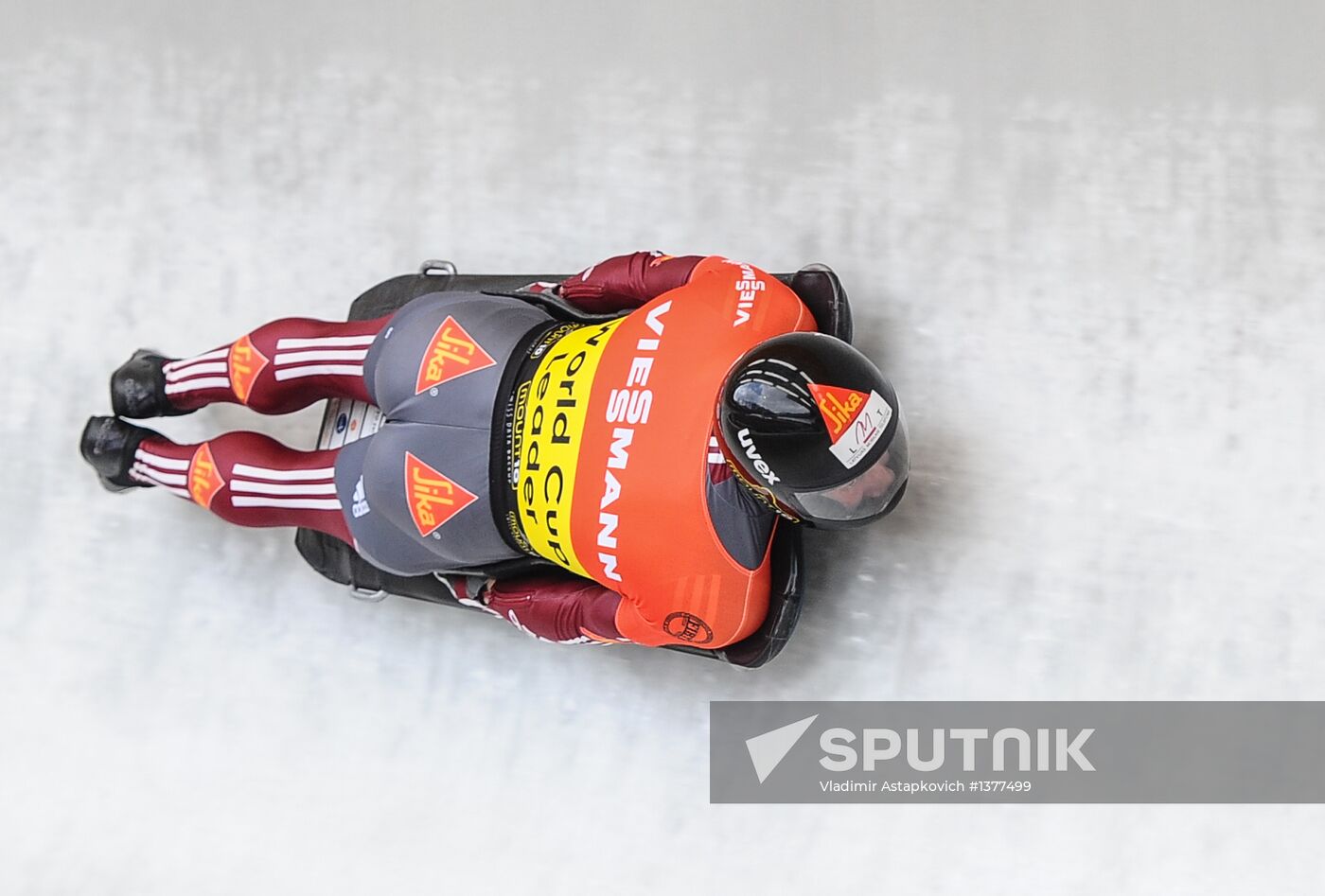 Skeleton. IX World Cup. Test events