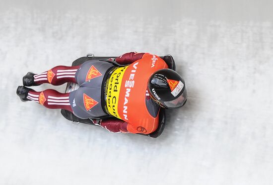 Skeleton. IX World Cup. Test events