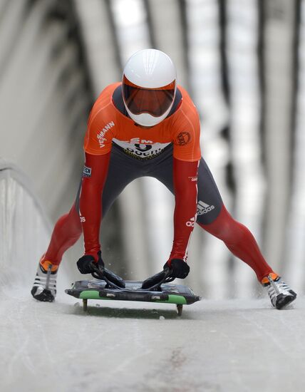 Skeleton. IX World Cup. Test events
