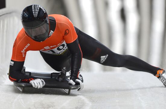 Skeleton. IX World Cup. Test events
