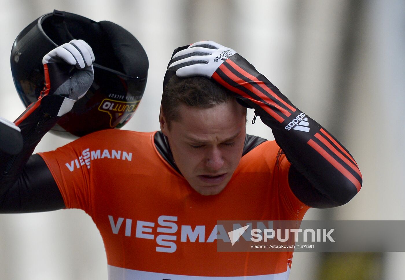 Skeleton. IX World Cup. Test events