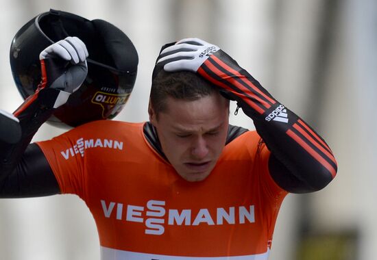 Skeleton. IX World Cup. Test events