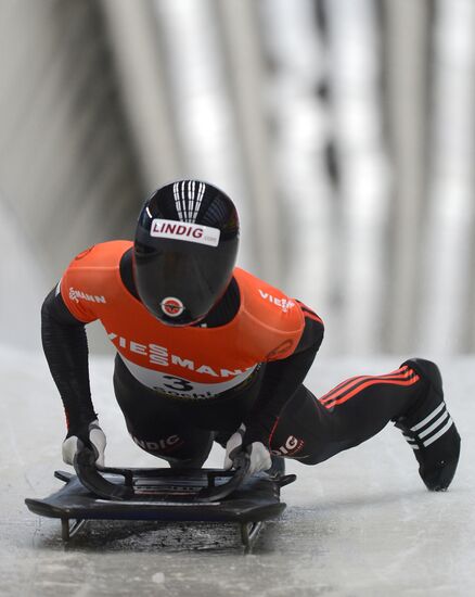 Skeleton. IX World Cup. Test events