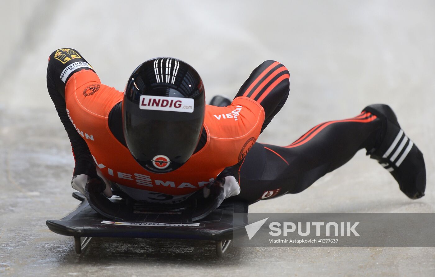Skeleton. IX World Cup. Test events