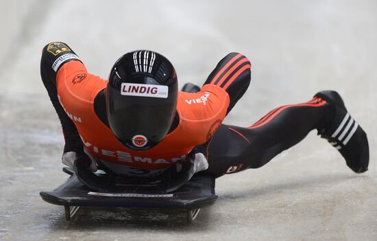 Skeleton. IX World Cup. Test events