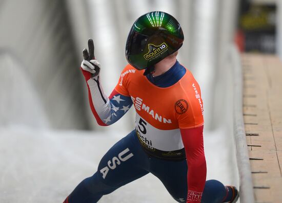 Skeleton. IX World Cup. Test events
