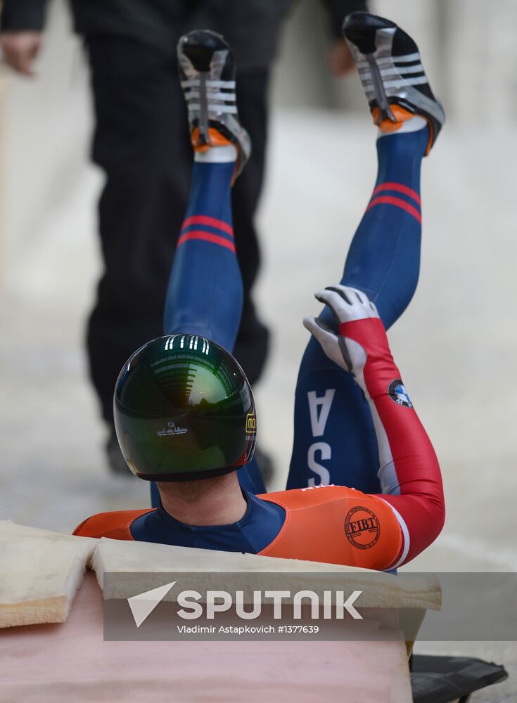 Skeleton. IX World Cup. Test events