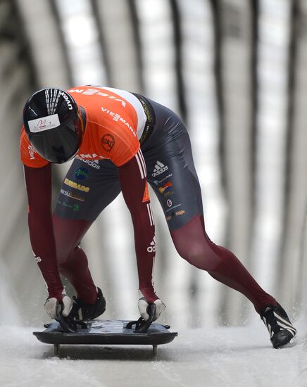 Skeleton. IX World Cup. Test events