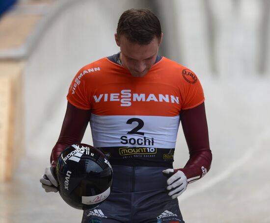 Skeleton. IX World Cup. Test events