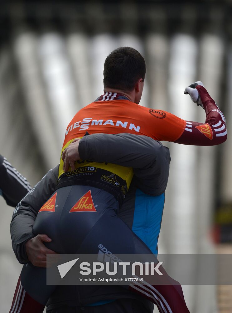 Skeleton. IX World Cup. Test events