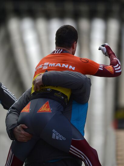 Skeleton. IX World Cup. Test events