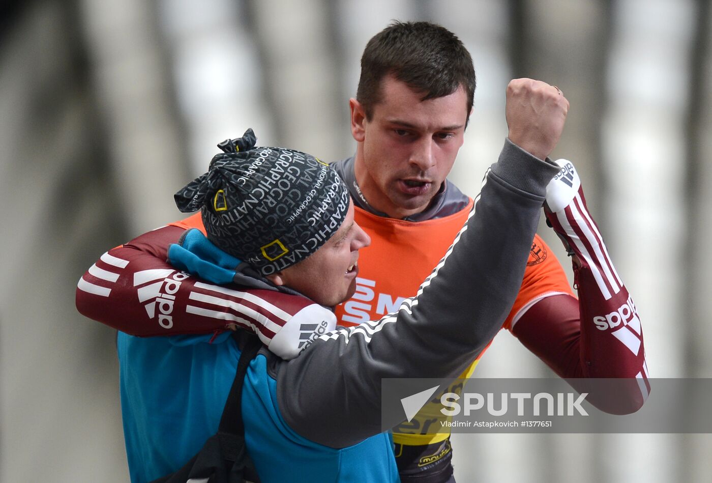 Skeleton. IX World Cup. Test events