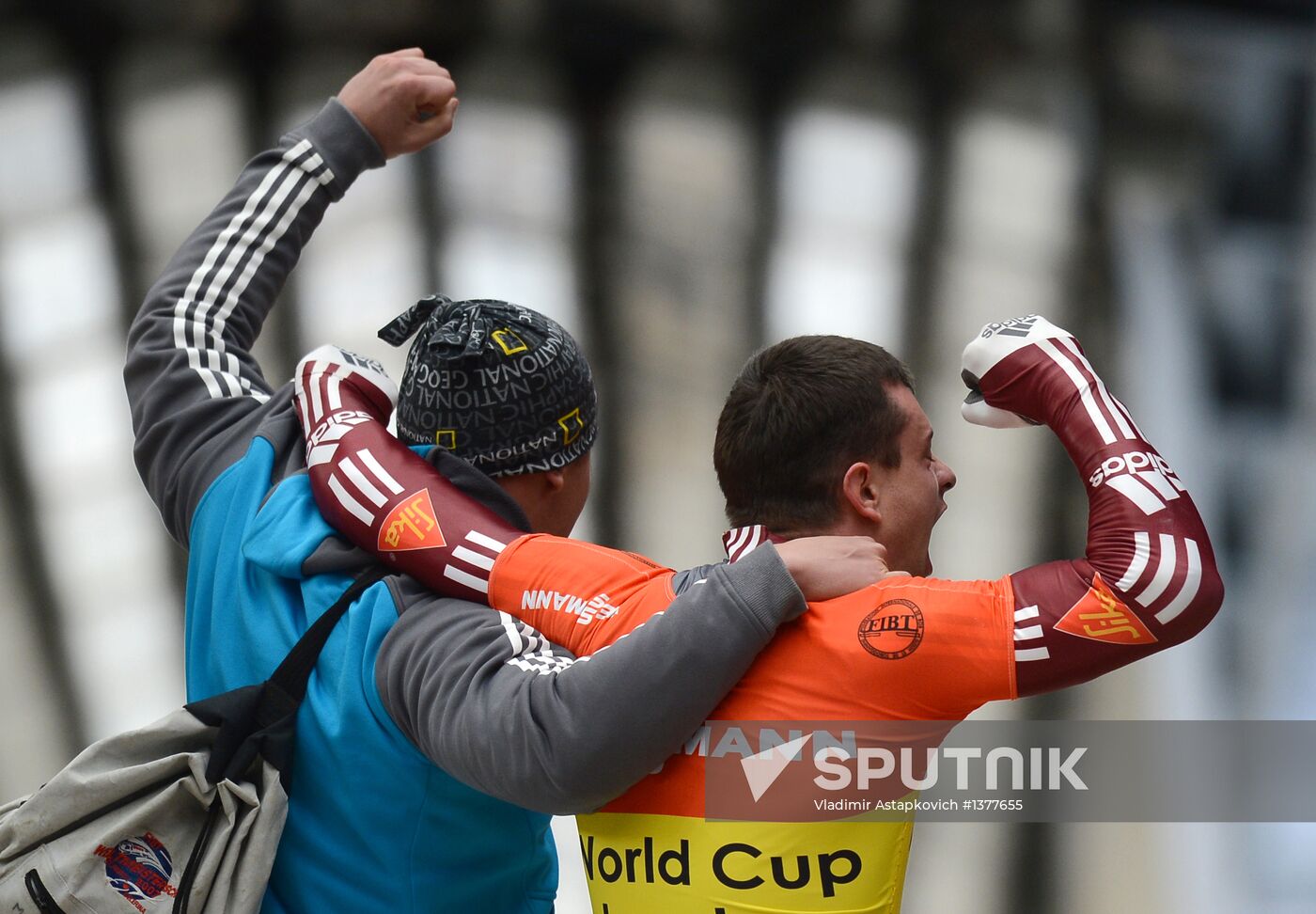 Skeleton. IX World Cup. Test events