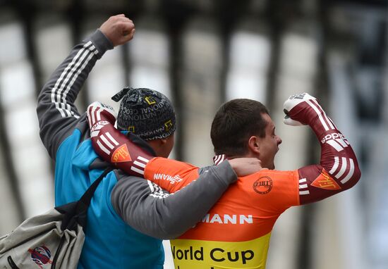 Skeleton. IX World Cup. Test events