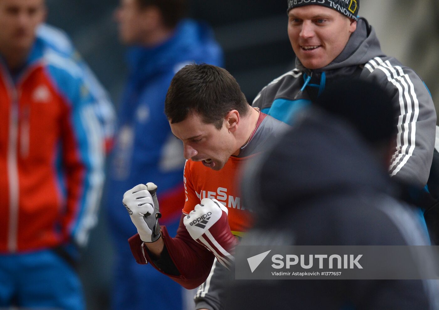 Skeleton. IX World Cup. Test events