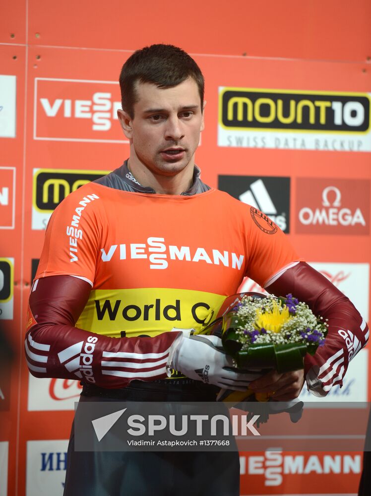 Skeleton. IX World Cup. Test events