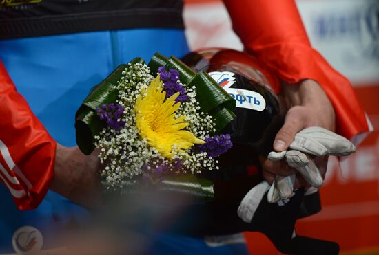 Skeleton. IX World Cup. Test events