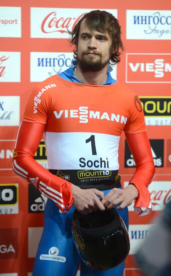 Skeleton. IX World Cup. Test events