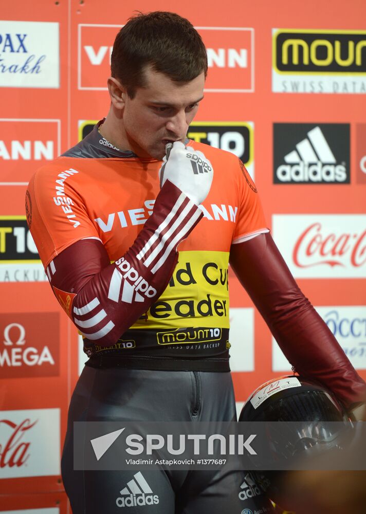 Skeleton. IX World Cup. Test events