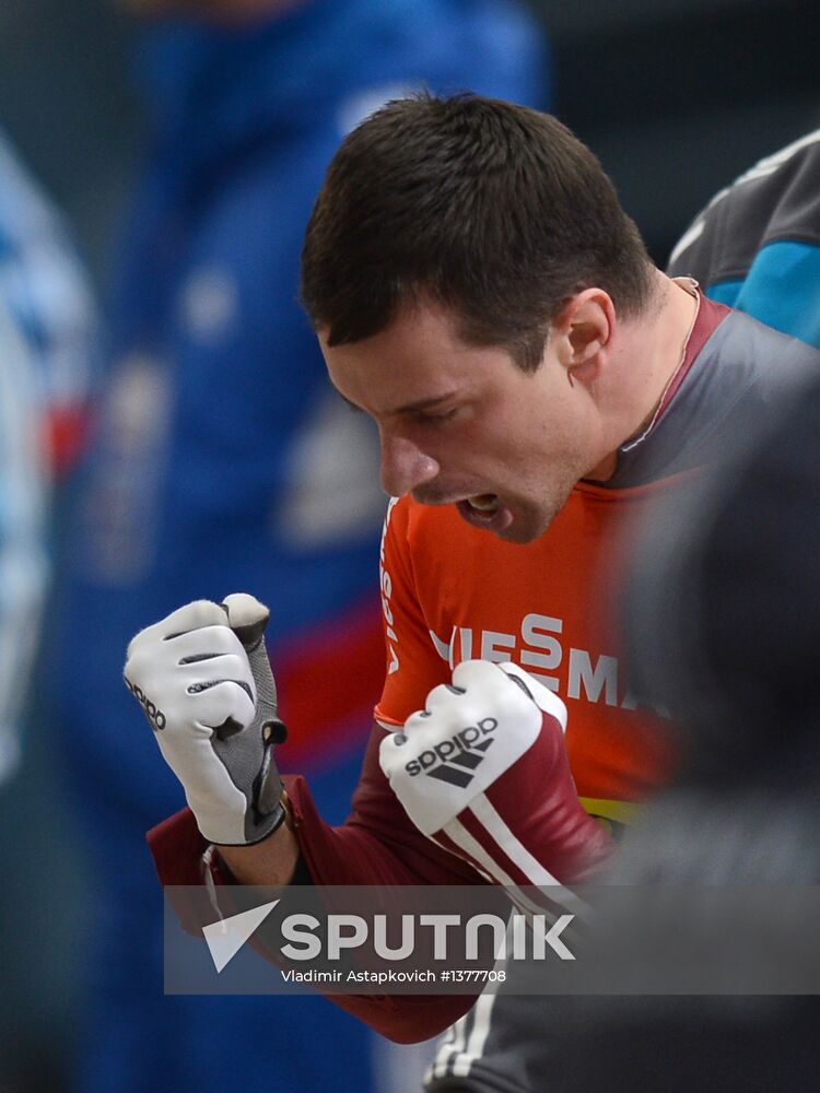 Skeleton. IX World Cup. Test events