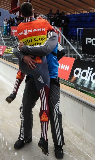 Skeleton. IX World Cup. Test events