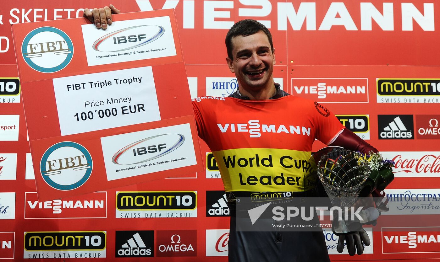Skeleton. IX World Cup. Test events